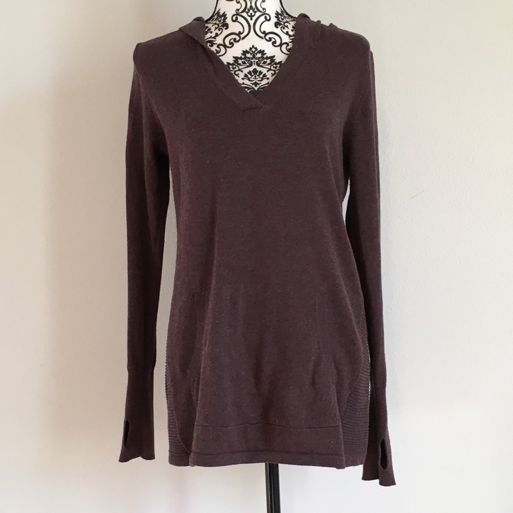 ❤️ Akini grey purple hoodie sweater tunic